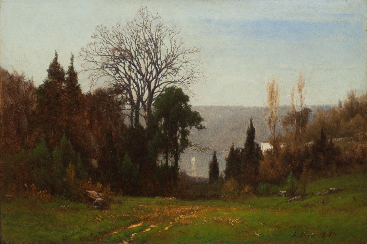 Overfor palisadene av George Snr. Inness