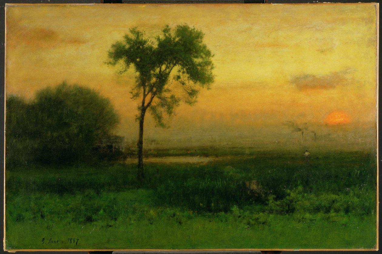 Soloppgang, 1887 av George Snr. Inness