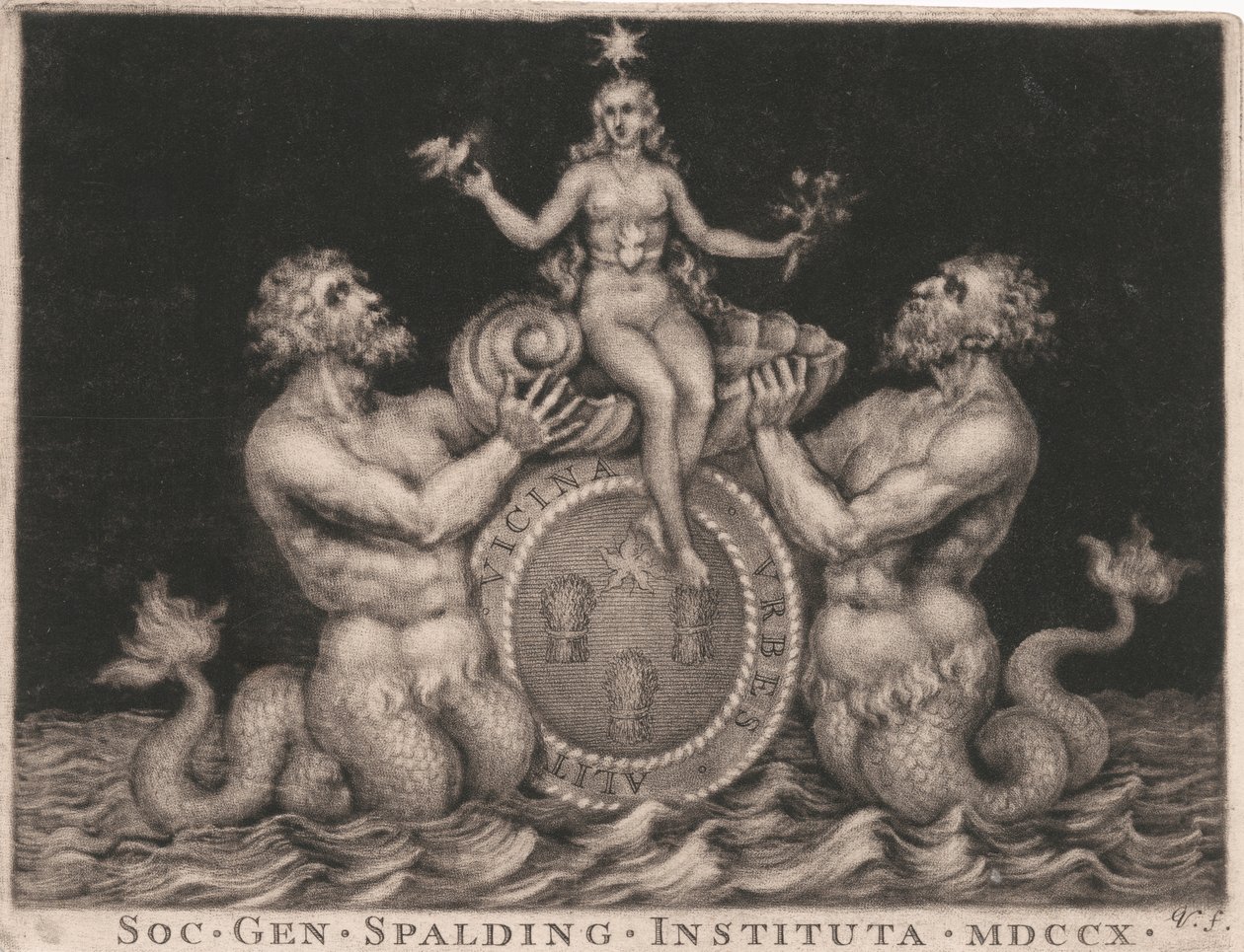 Bokplate: The Spalding Gentlemen's Society av George Vertue