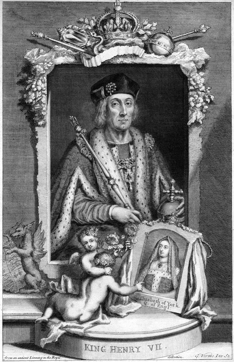 Henry VII av England, 1700-tallet. av George Vertue