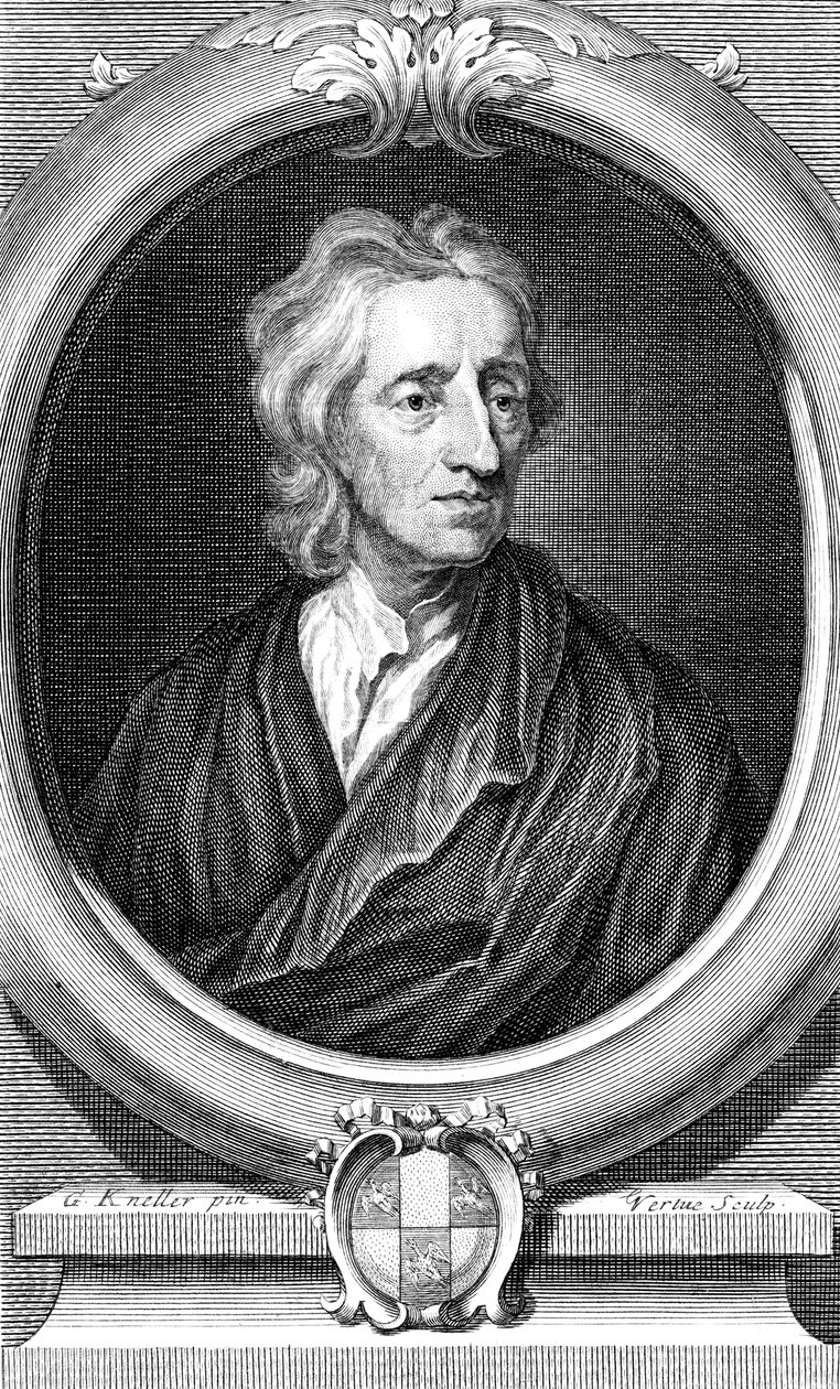 John Locke, engelsk filosof, c1713 av George Vertue