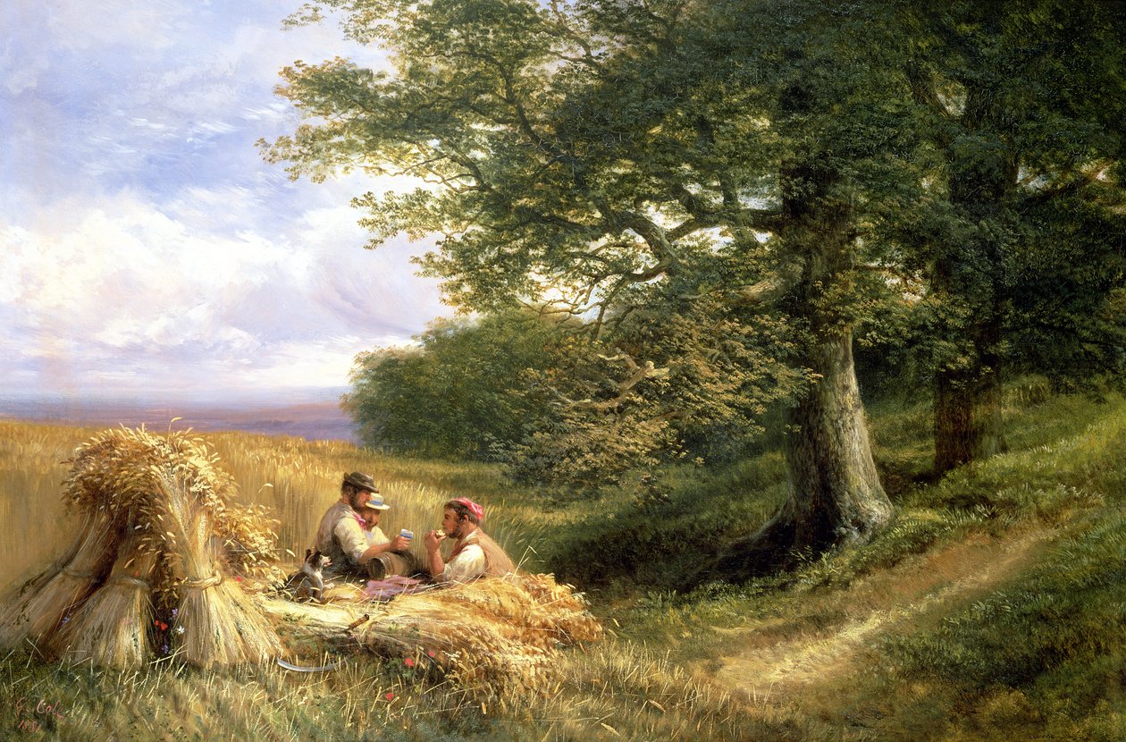 The Harvesters, 1881 av George Vicat Cole