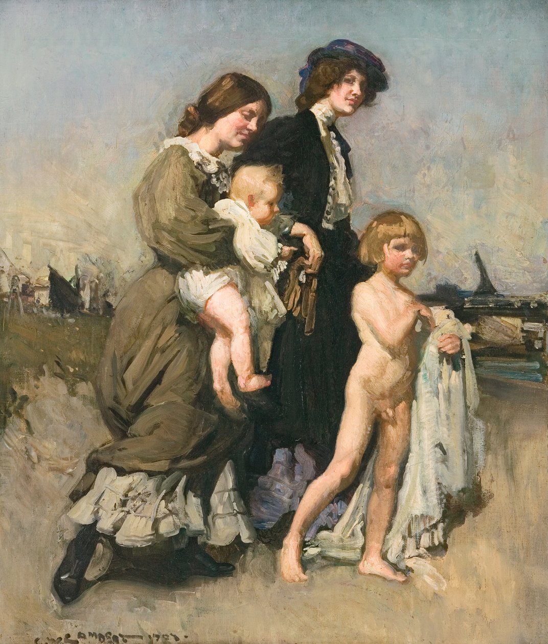 Feriegruppen (The bathers) av George Washington Lambert