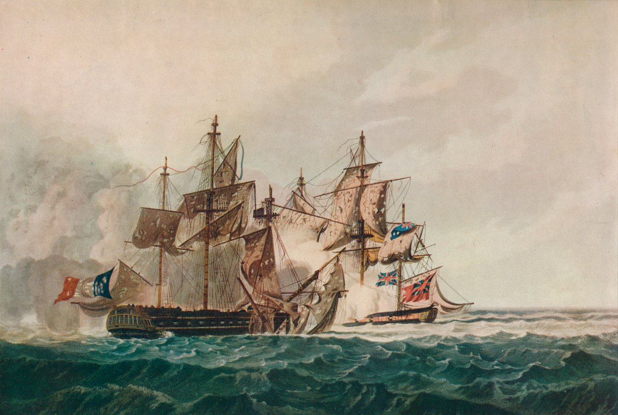 Capture of the Furieuse, c1810 av George Webster