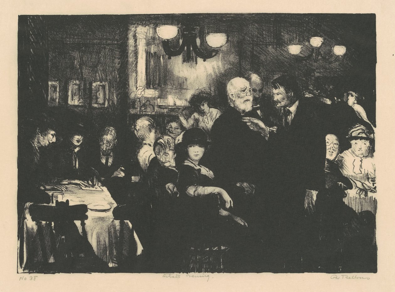 Kunstneraften, 1916. av George Wesley Bellows
