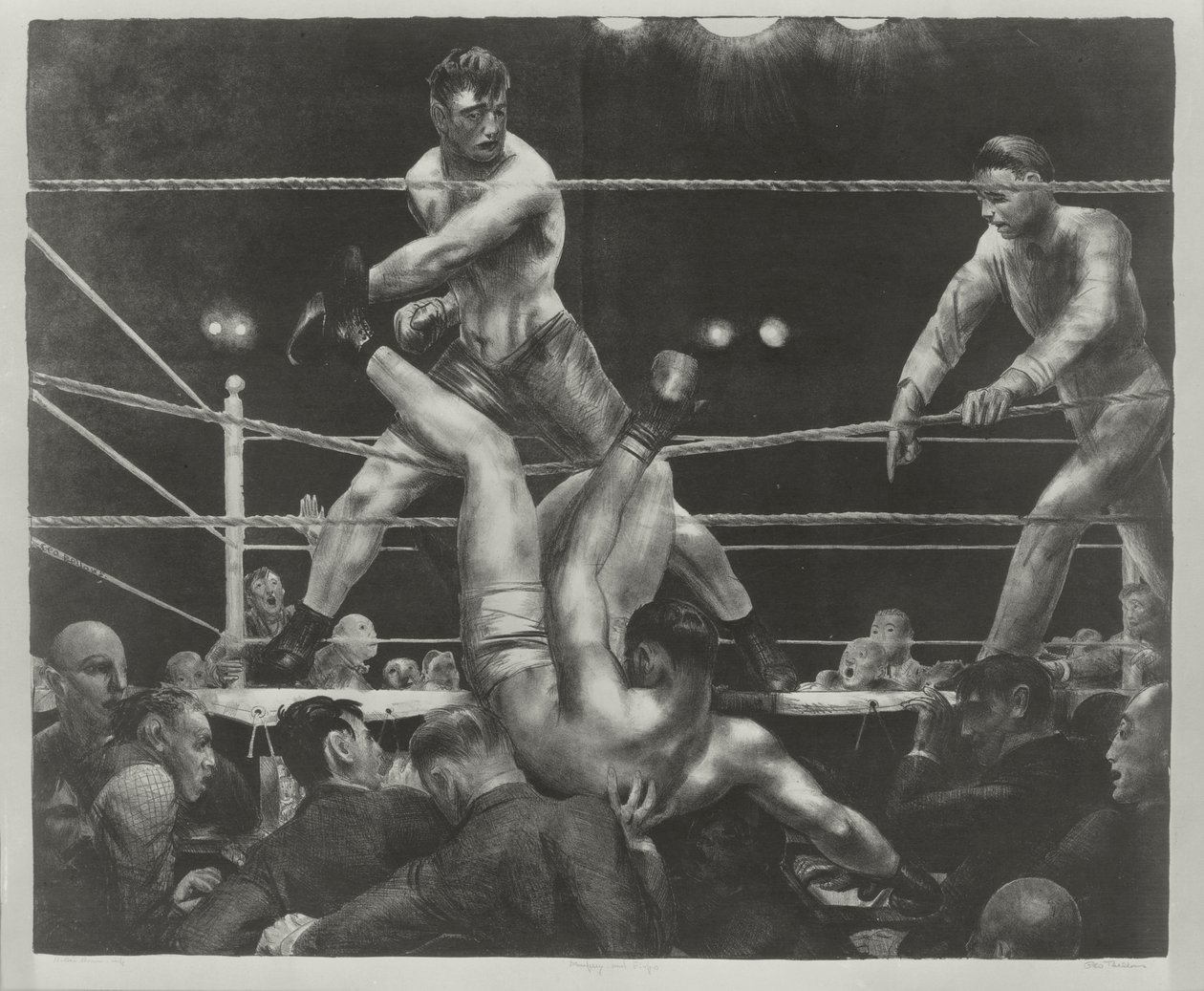 Dempsey og Firpo av George Wesley Bellows