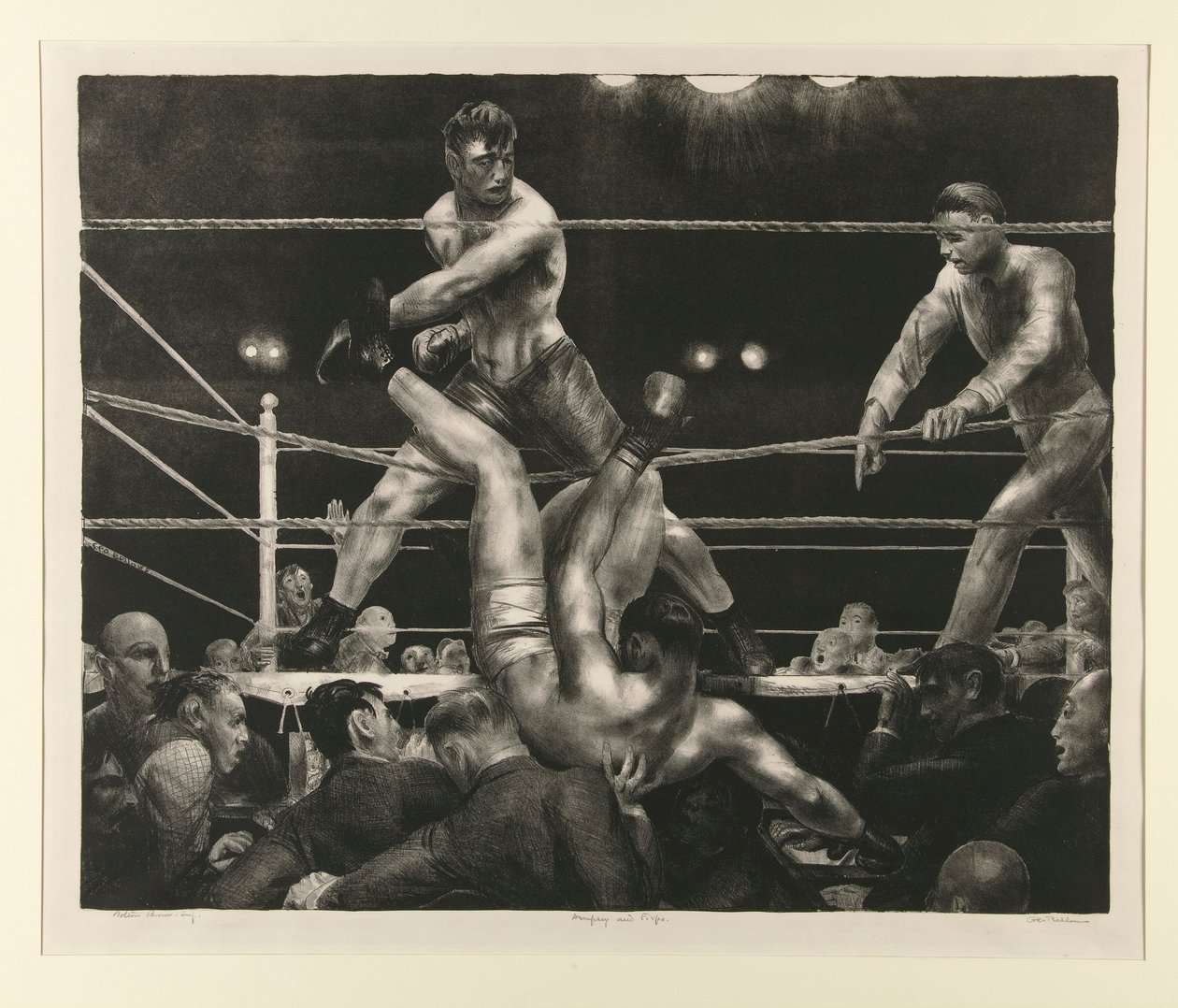 Dempsey og Firpo av George Wesley Bellows