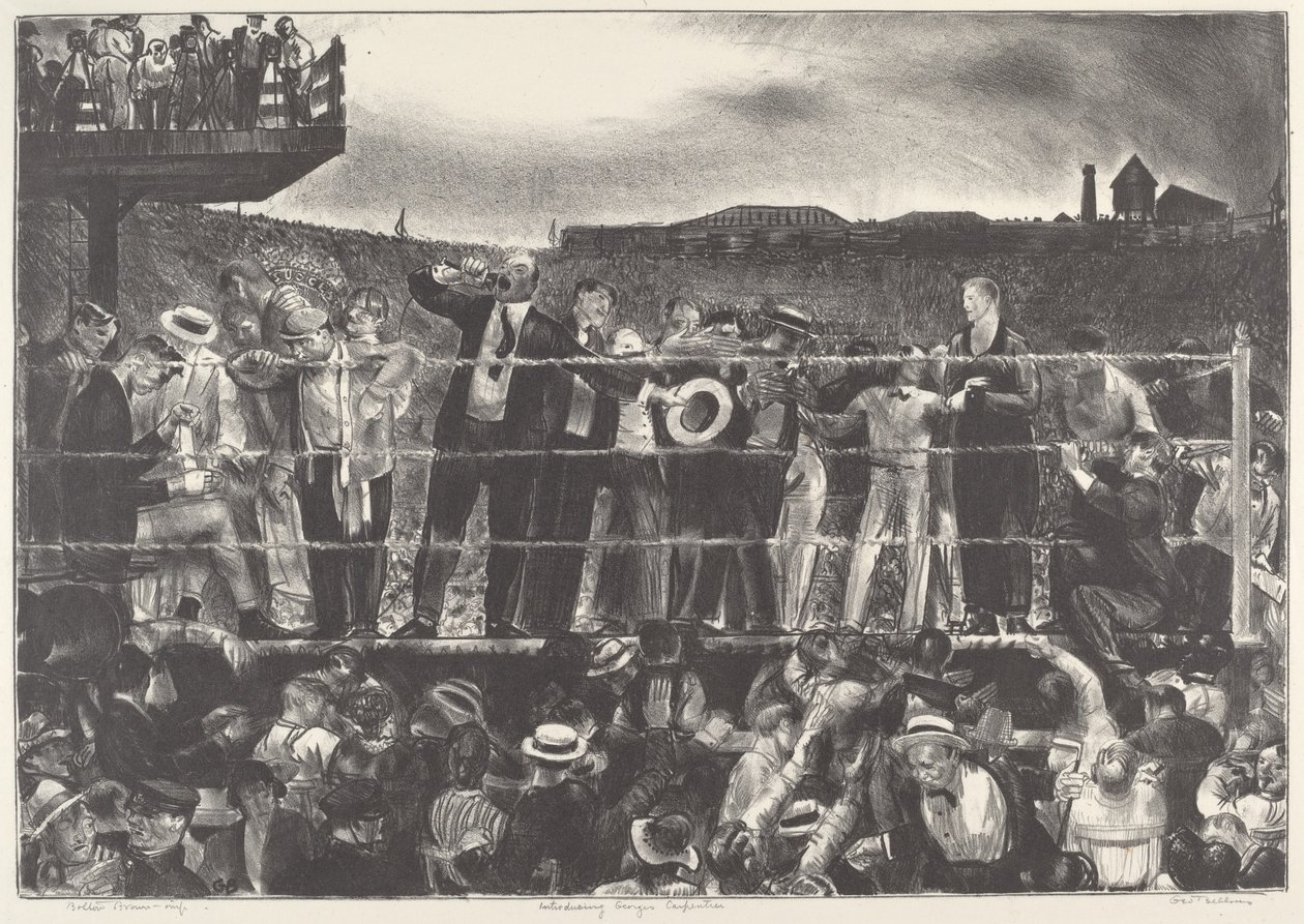 Vi introduserer Georges Carpentier, 1921. av George Wesley Bellows