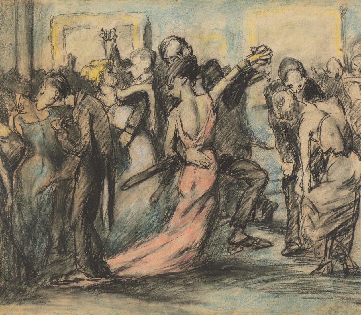 Society Ball [verso], ca. 1907. av George Wesley Bellows