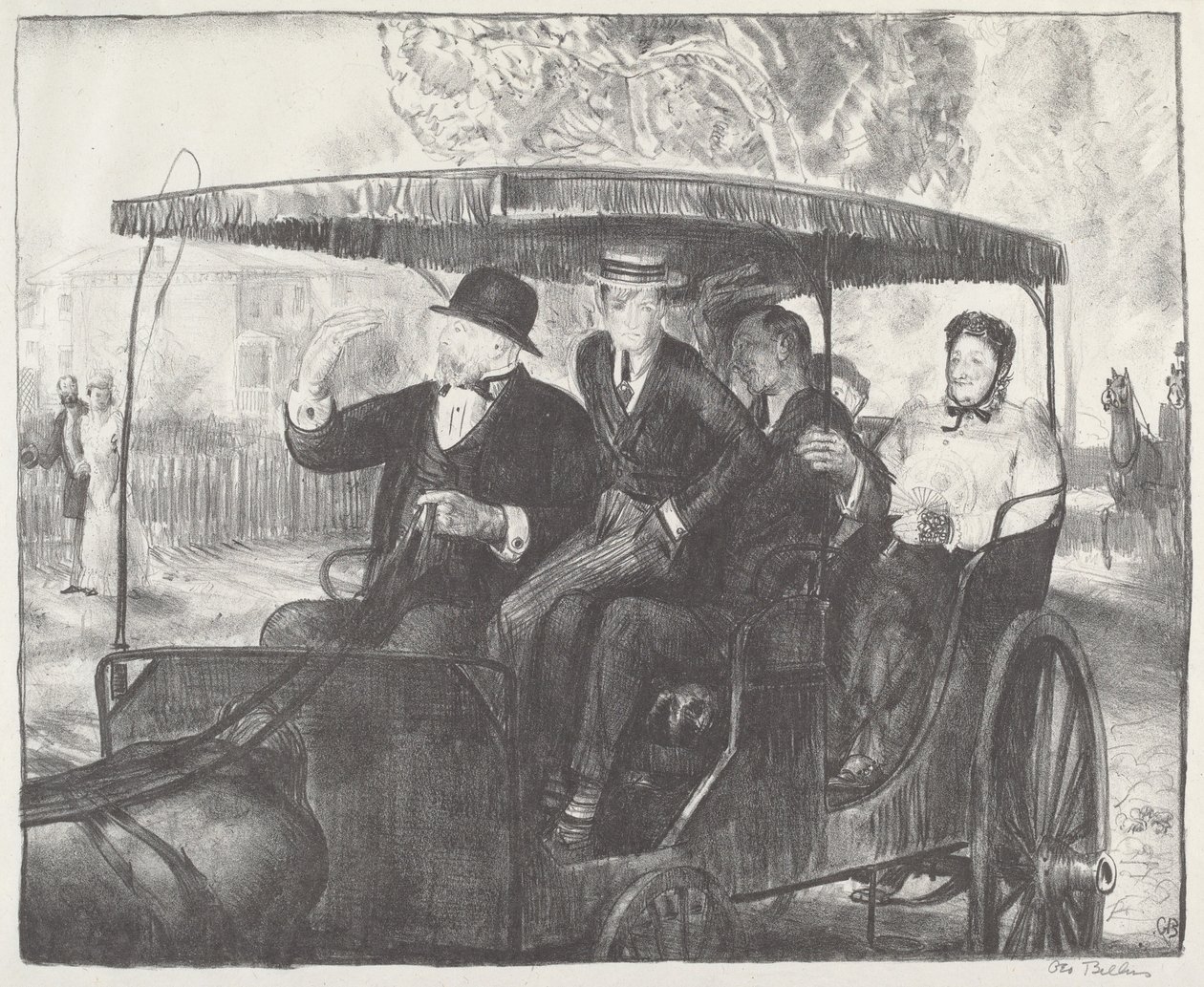 Søndag 1897, 1921. av George Wesley Bellows