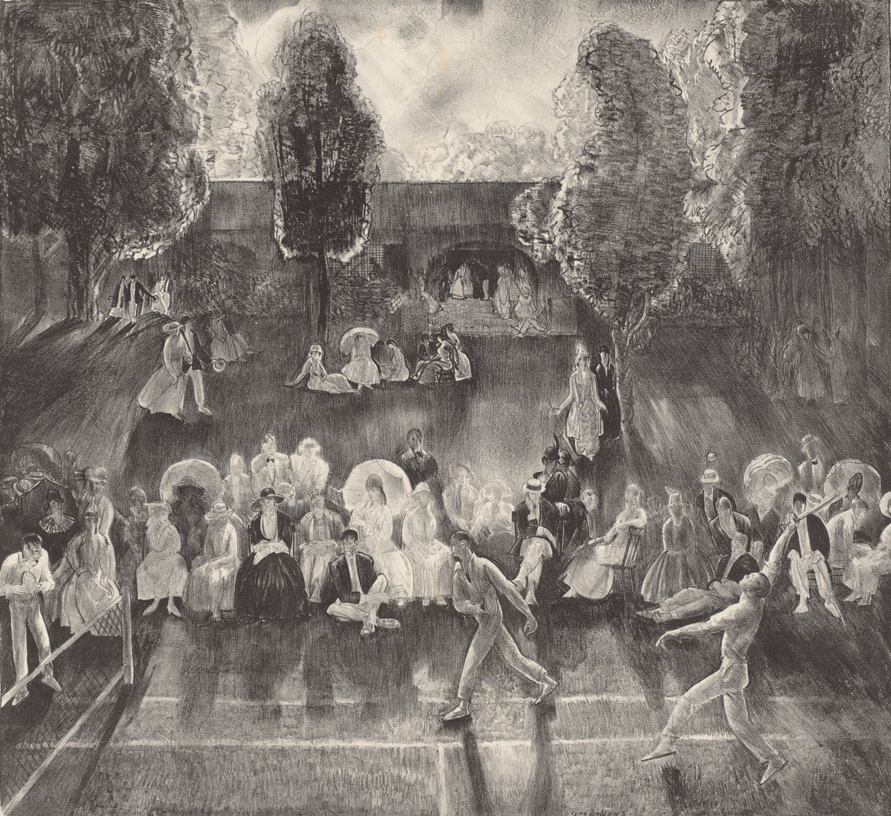 Tennis, 1920. av George Wesley Bellows