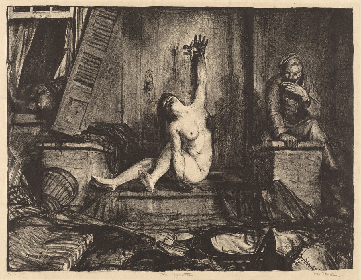 Sigaretten, 1918. av George Wesley Bellows