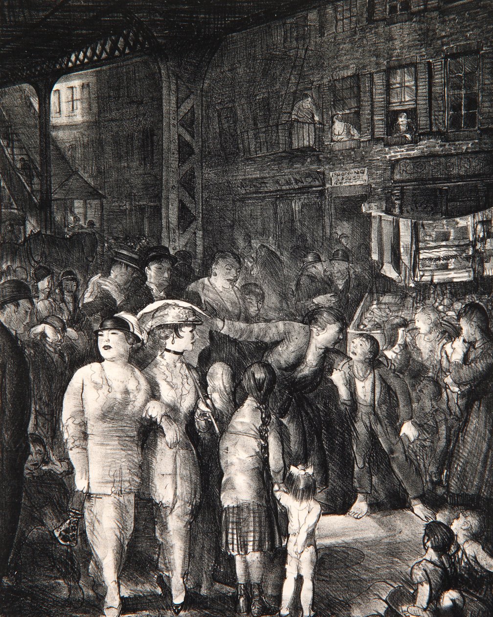 The Street, 1917 av George Wesley Bellows