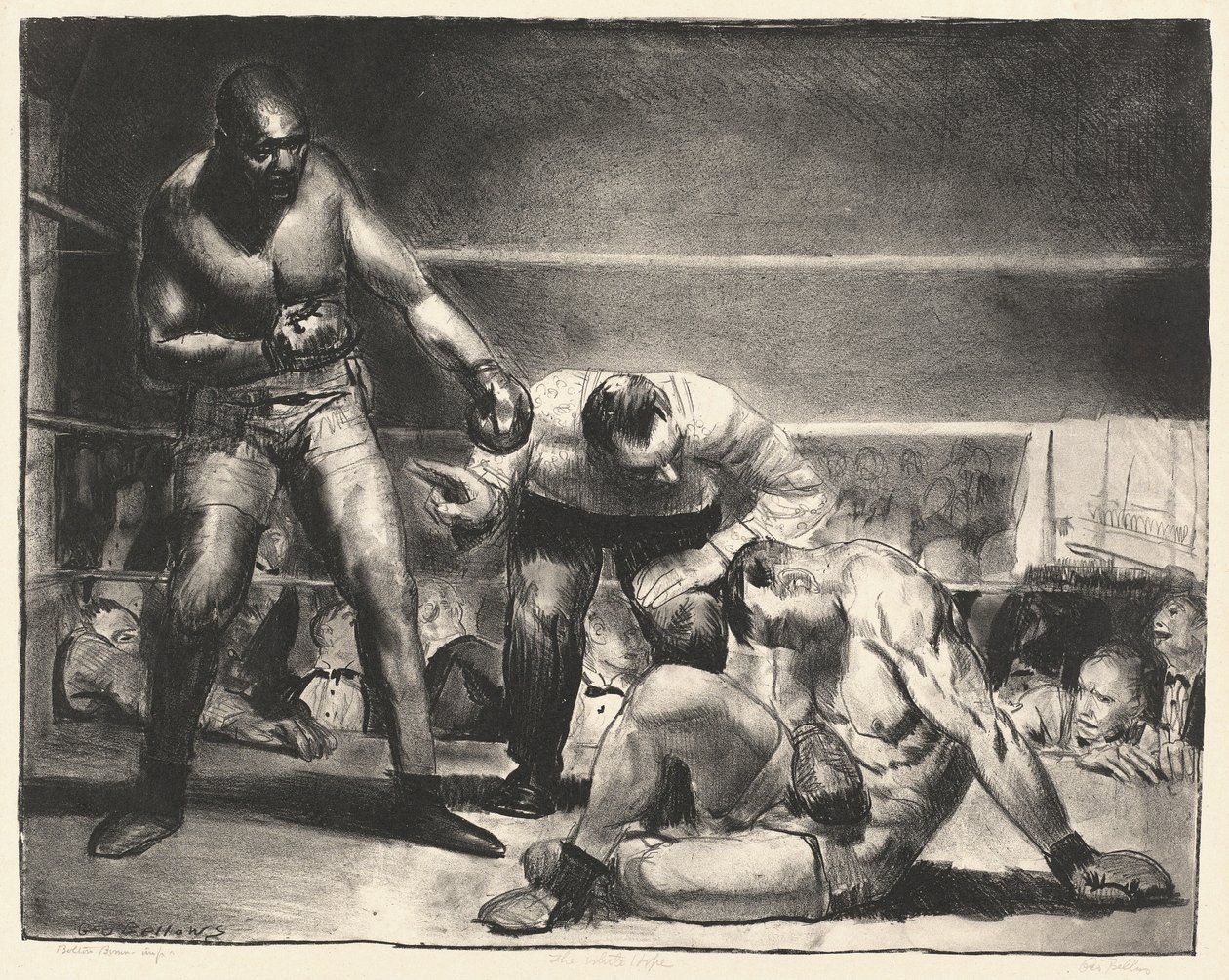 Det hvite håp, 1921. av George Wesley Bellows
