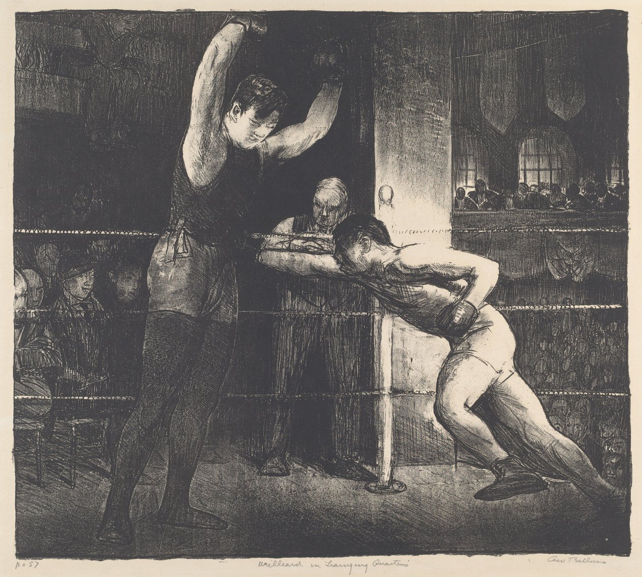 Willard i Training Quarters, 1916. av George Wesley Bellows