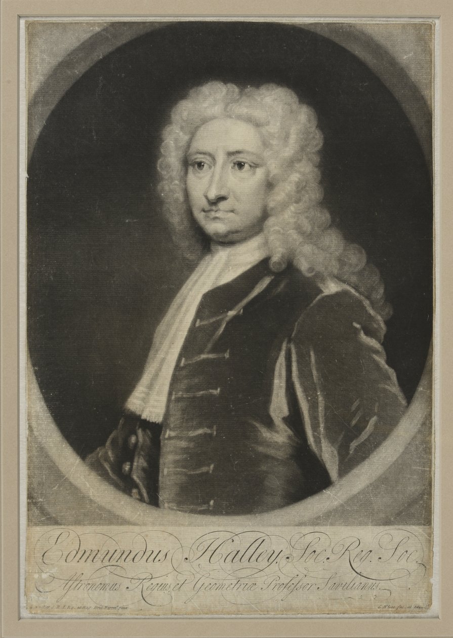 Edmund Halley, ca. 1705 (mezzotint) av George White