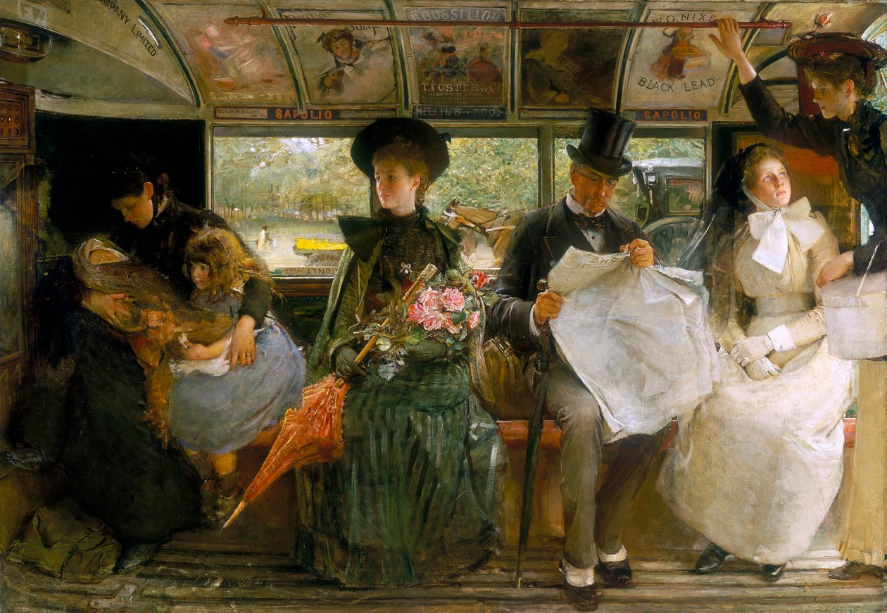 'The Bayswater Omnibus', 1895. av George William Joy