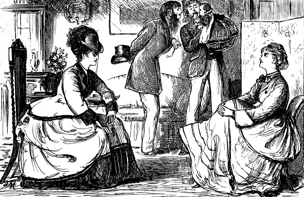 Engelske par av overklassen av George du Maurier