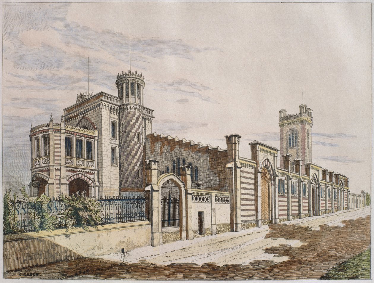 Lagerhuset til Madame Veuve Pommery Champagne i Reims, illustrasjon fra 