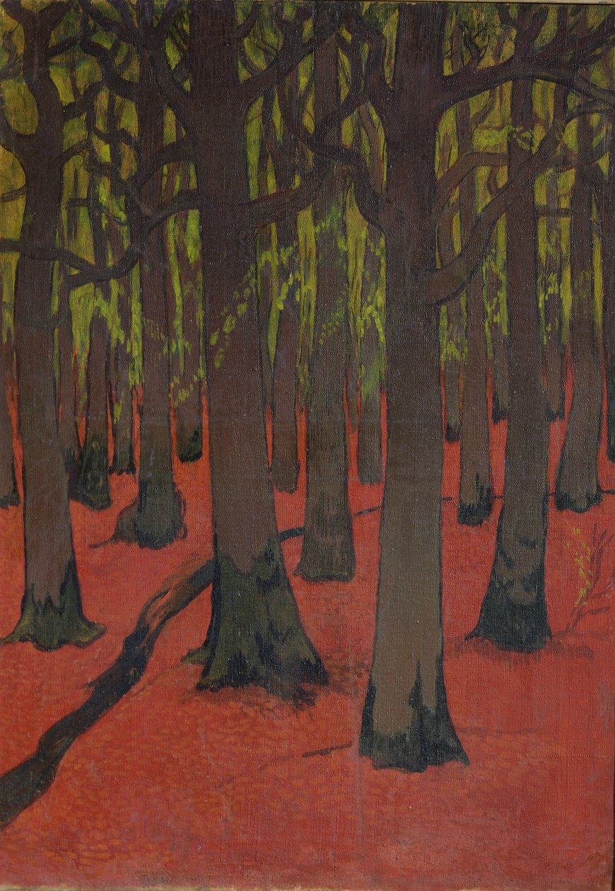 Skogen med rød jord, ca. 1891 av Georges Lacombe