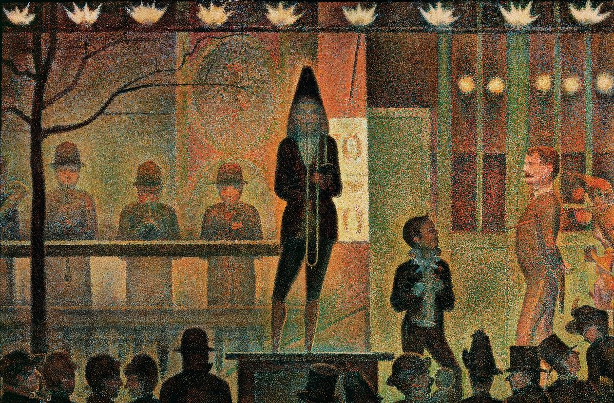 Sirkusparaden av Georges Seurat