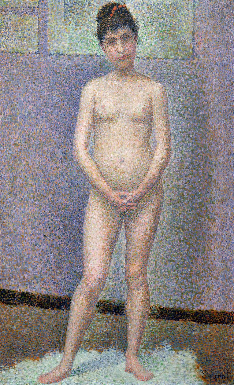 Modell fra fronten, 1886-7 av Georges Seurat
