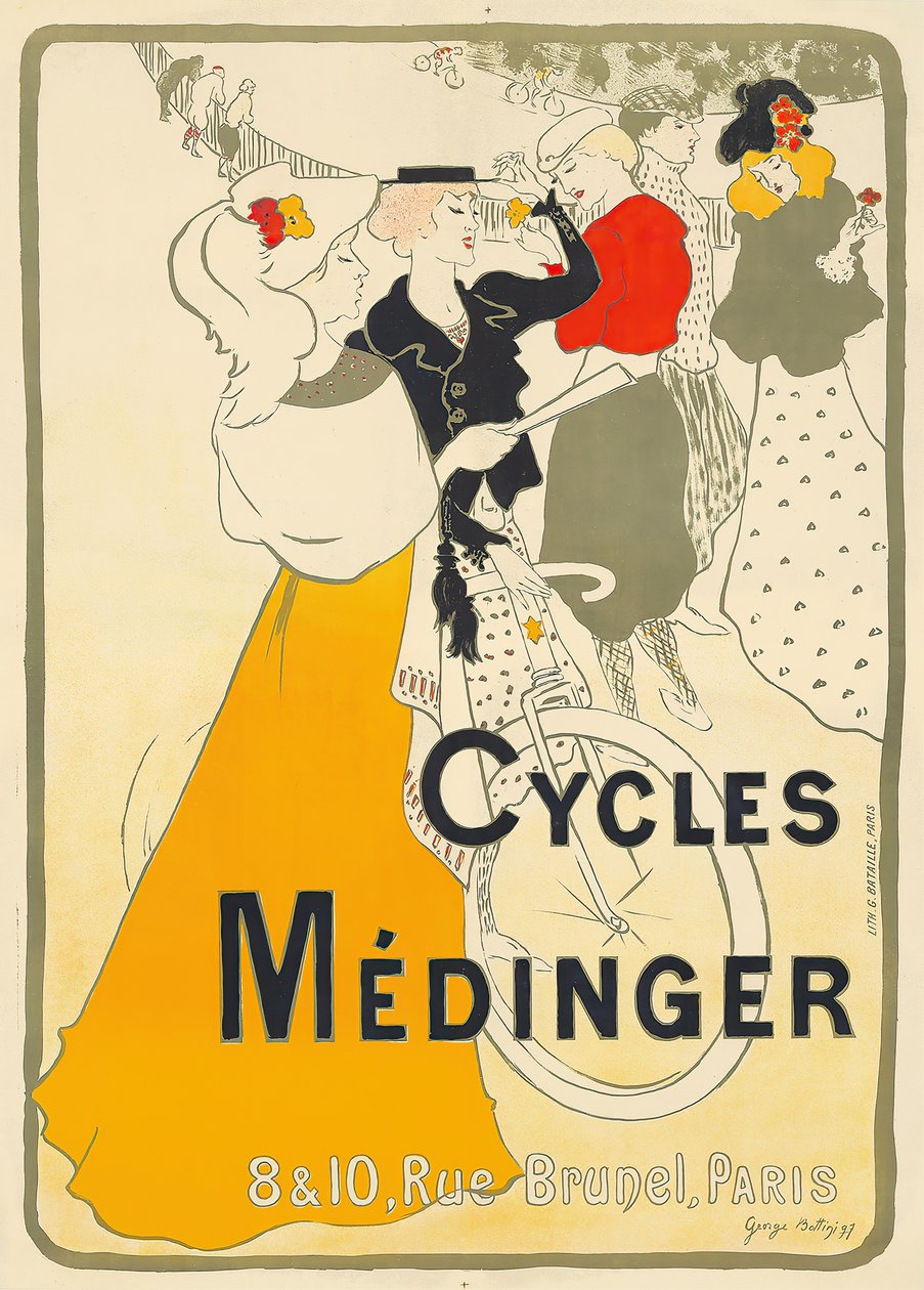 Cycles Médinger, 1897. av Georges Alfred Bottini