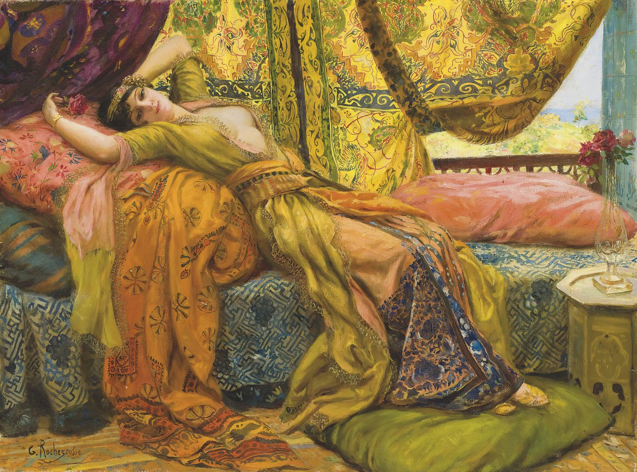 Reclining Beauty. av Georges Antoine Rochegrosse