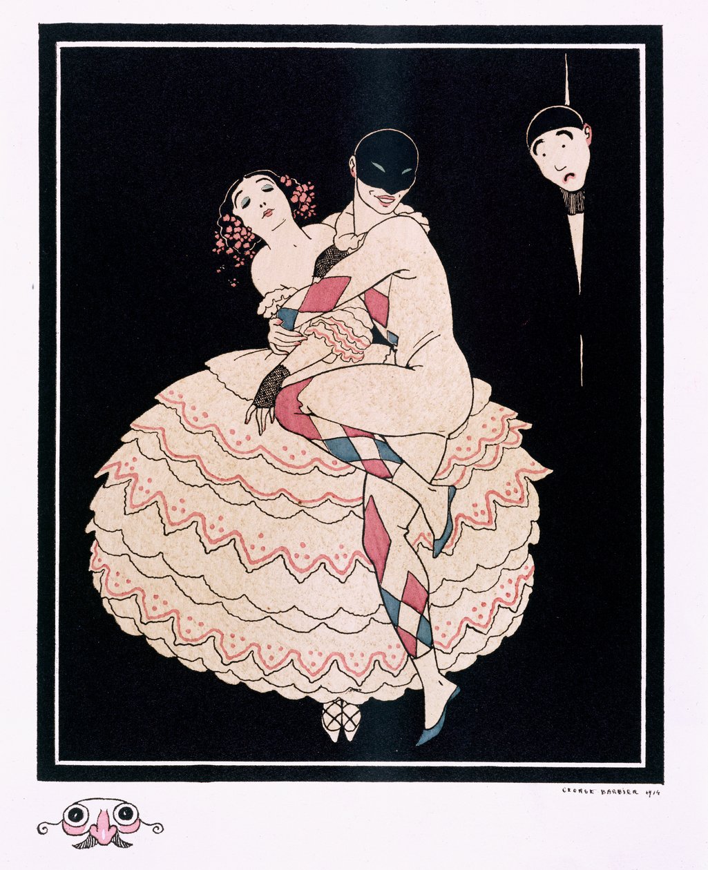 Karsavina, pub. 1914 (farge litho) av Georges Barbier