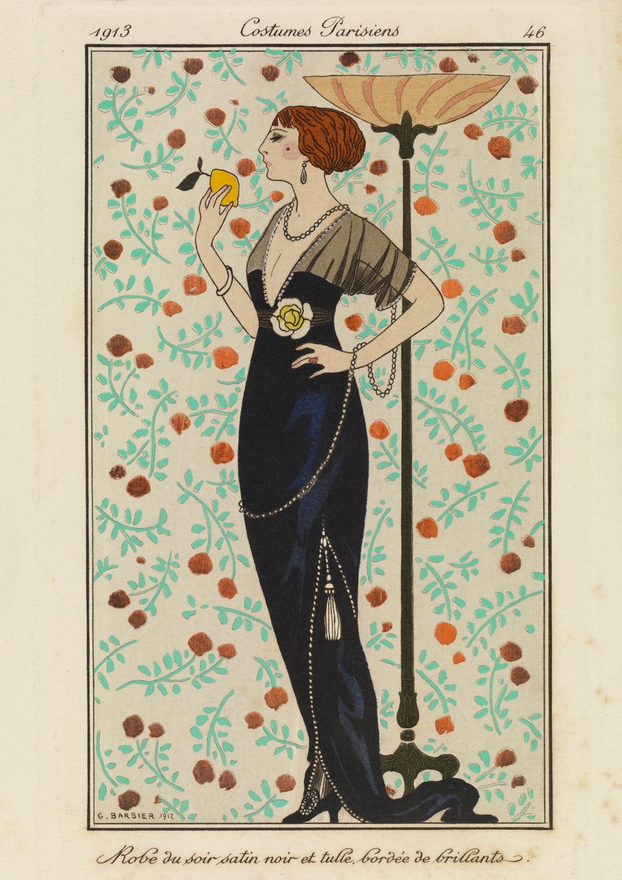 Tallerken 46 fra 'Parisian Costumes' av Georges Barbier