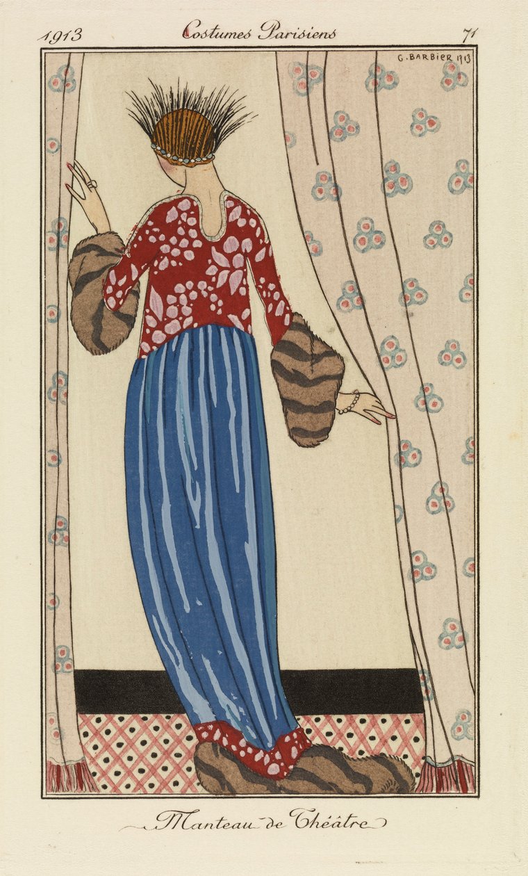 Tallerken 71 fra 'Parisian Costumes' av Georges Barbier