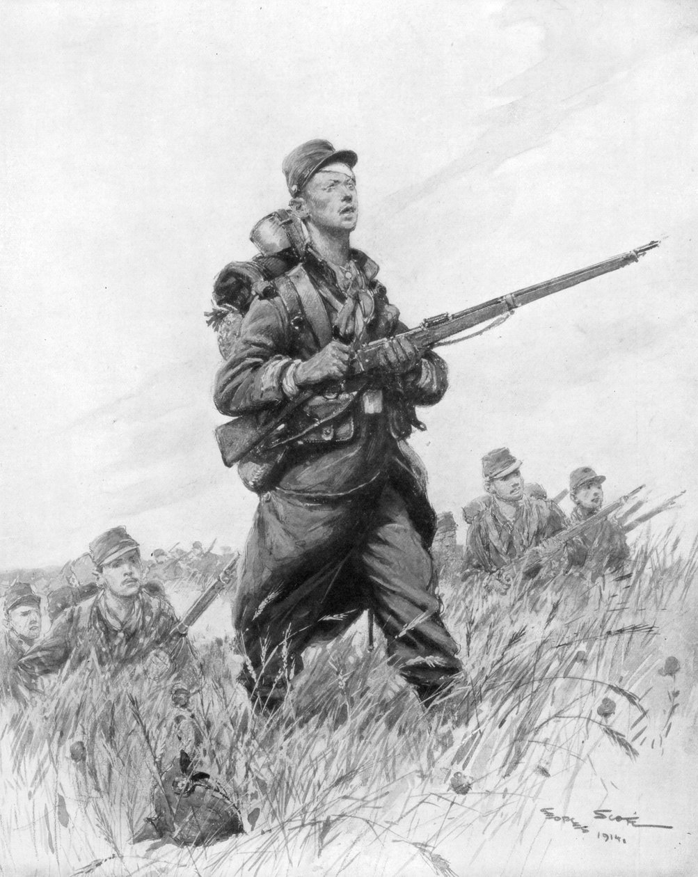 Og nå ... Advance !, 1914, 1926. av Georges Bertin Scott