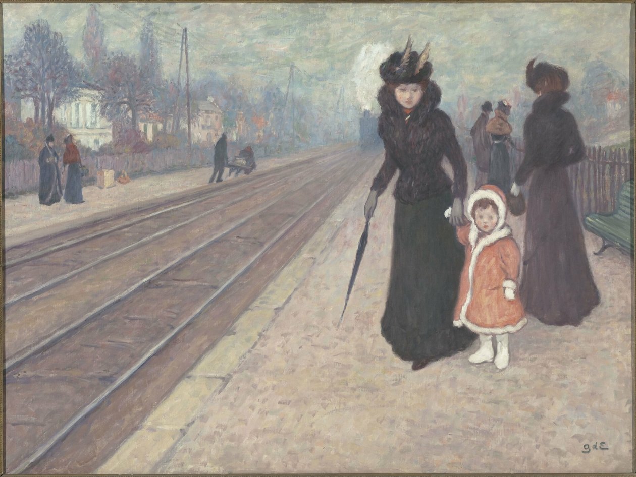 Forstadsstasjonen, 1896-1897. av Georges Espagnat de
