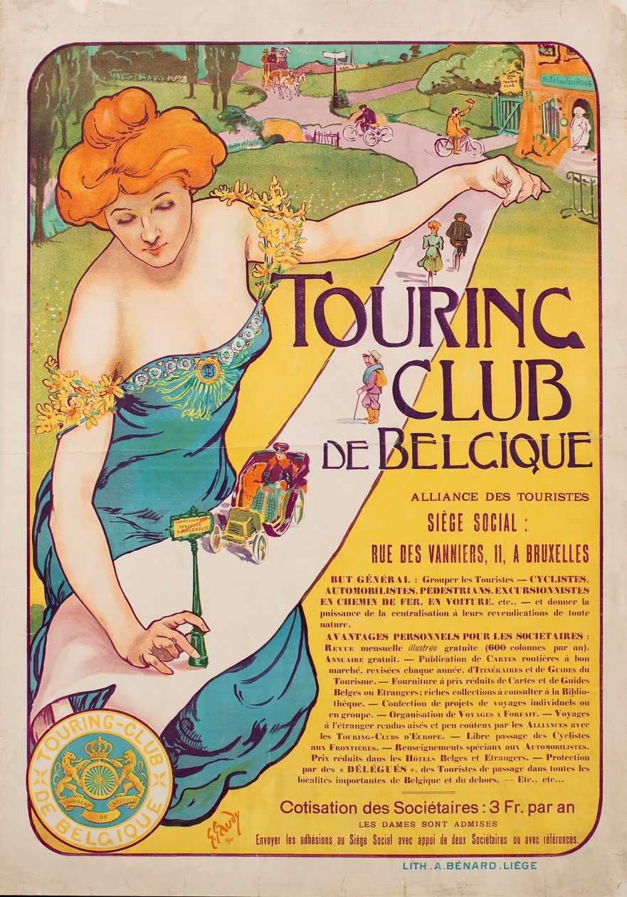 Touring Club of Belgium, 1901. av Georges Gaudy