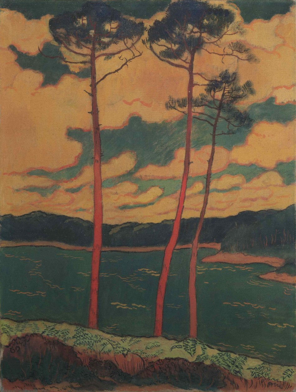 The Red Pines, 1888. av Georges Lacombe