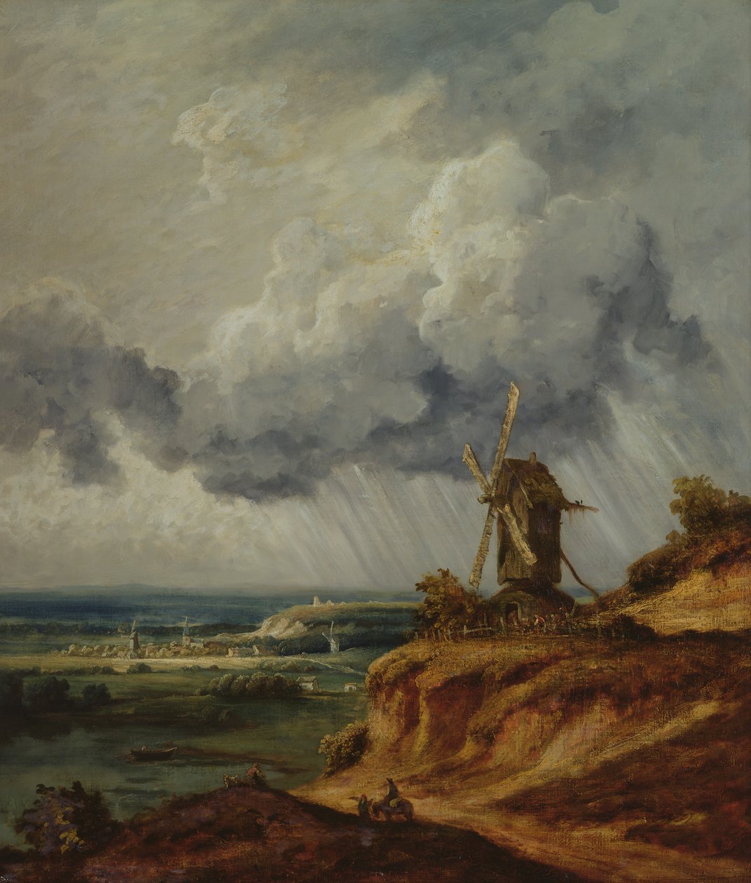 Vindmøllen i Argenteuil, ca. 1830 av Georges Michel
