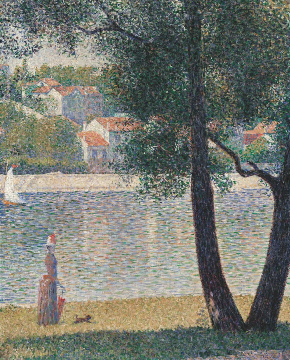Seinen ved Courbevoie, 1885. av Georges Pierre Seurat