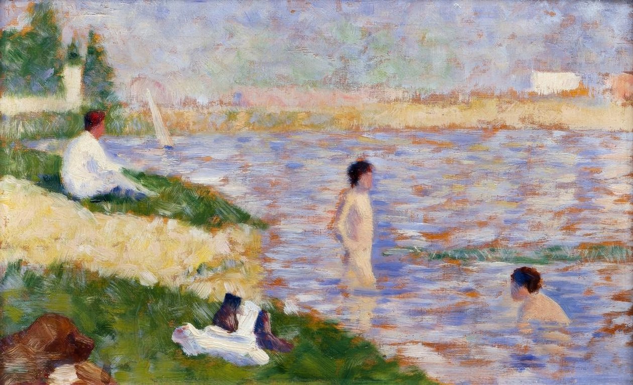 En svømmetur i Asnières av Georges Seurat