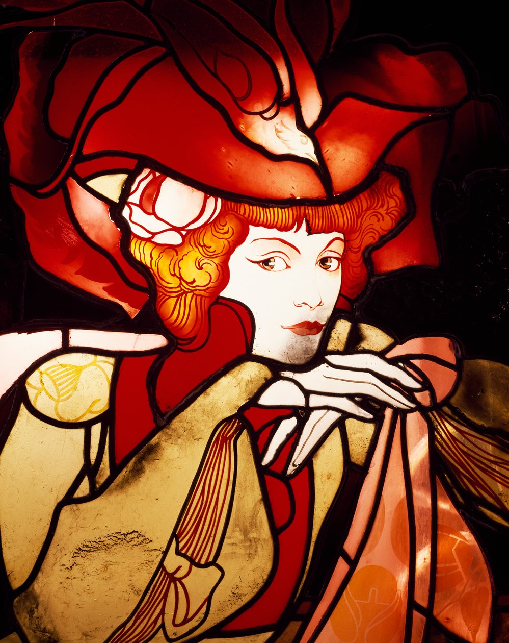 Kvinnefigur, detalj av Georges de Feure
