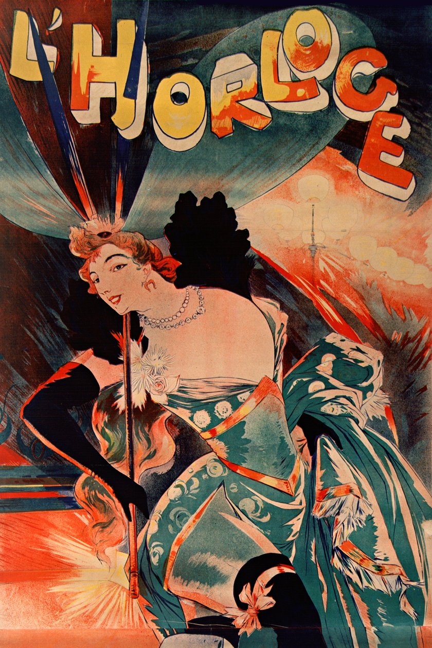 Klokken, 1900. av Georges de . Feure