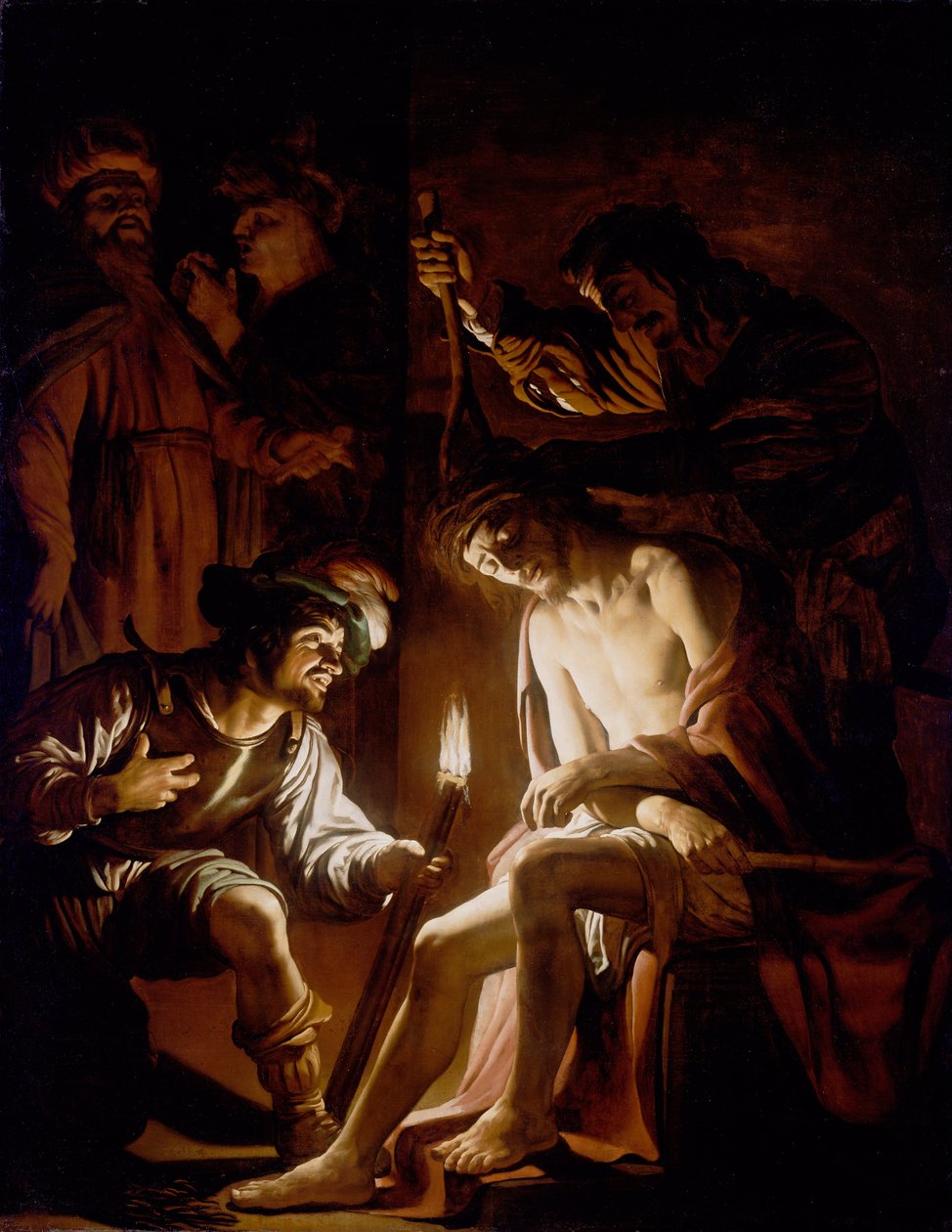 Kristus kronet med torner av Gerrit van Honthorst
