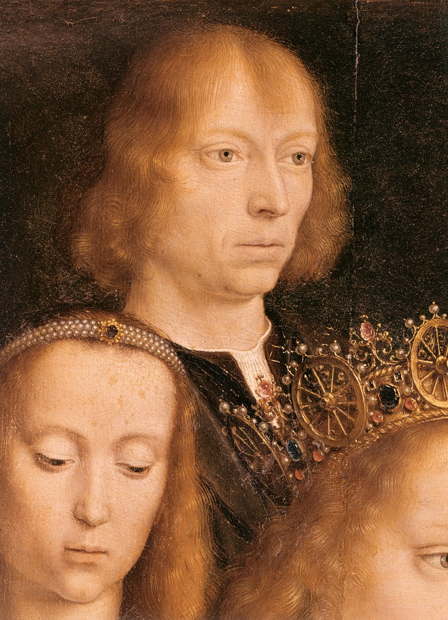 Selvportrett, ca. 1509 (detalj av 192461) av Gerard David