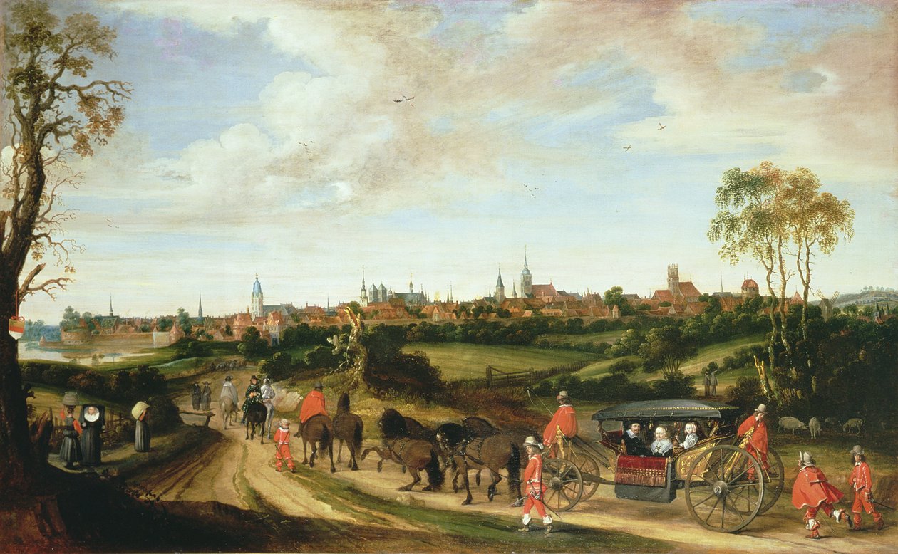 Den nederlandske utsending Adriaan Pauw ankom Munster, 1648 av Gerard ter Borch