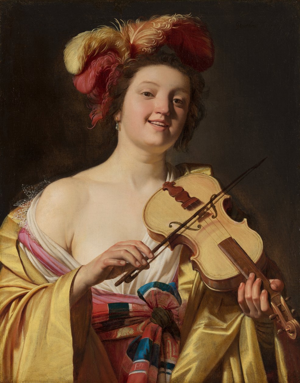 Fiolinisten av Gerrit van Honthorst