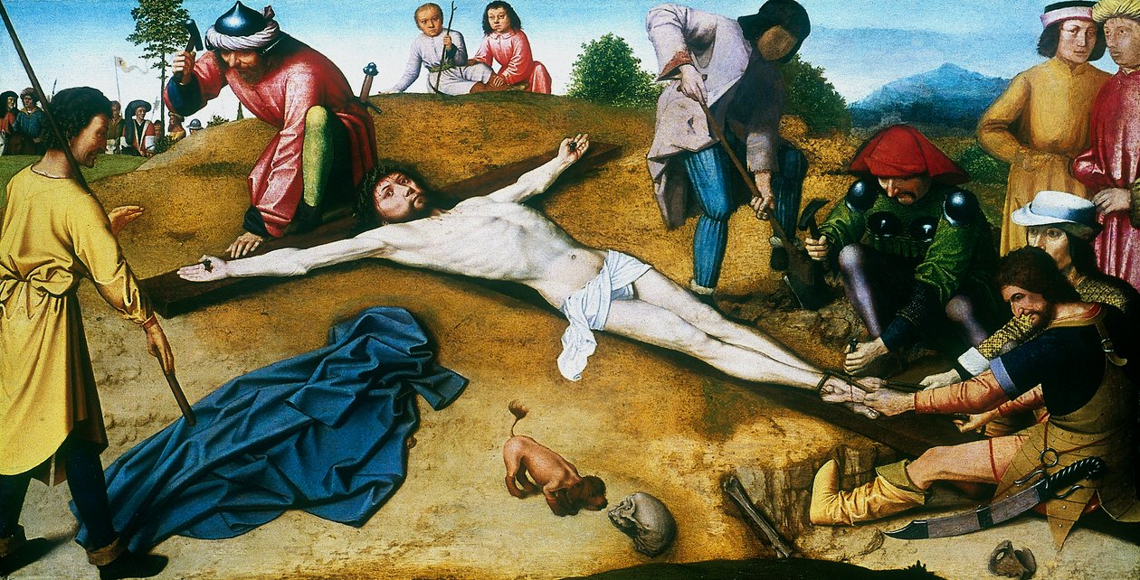 Kristus naglet til korset, c1481. av Gerard David