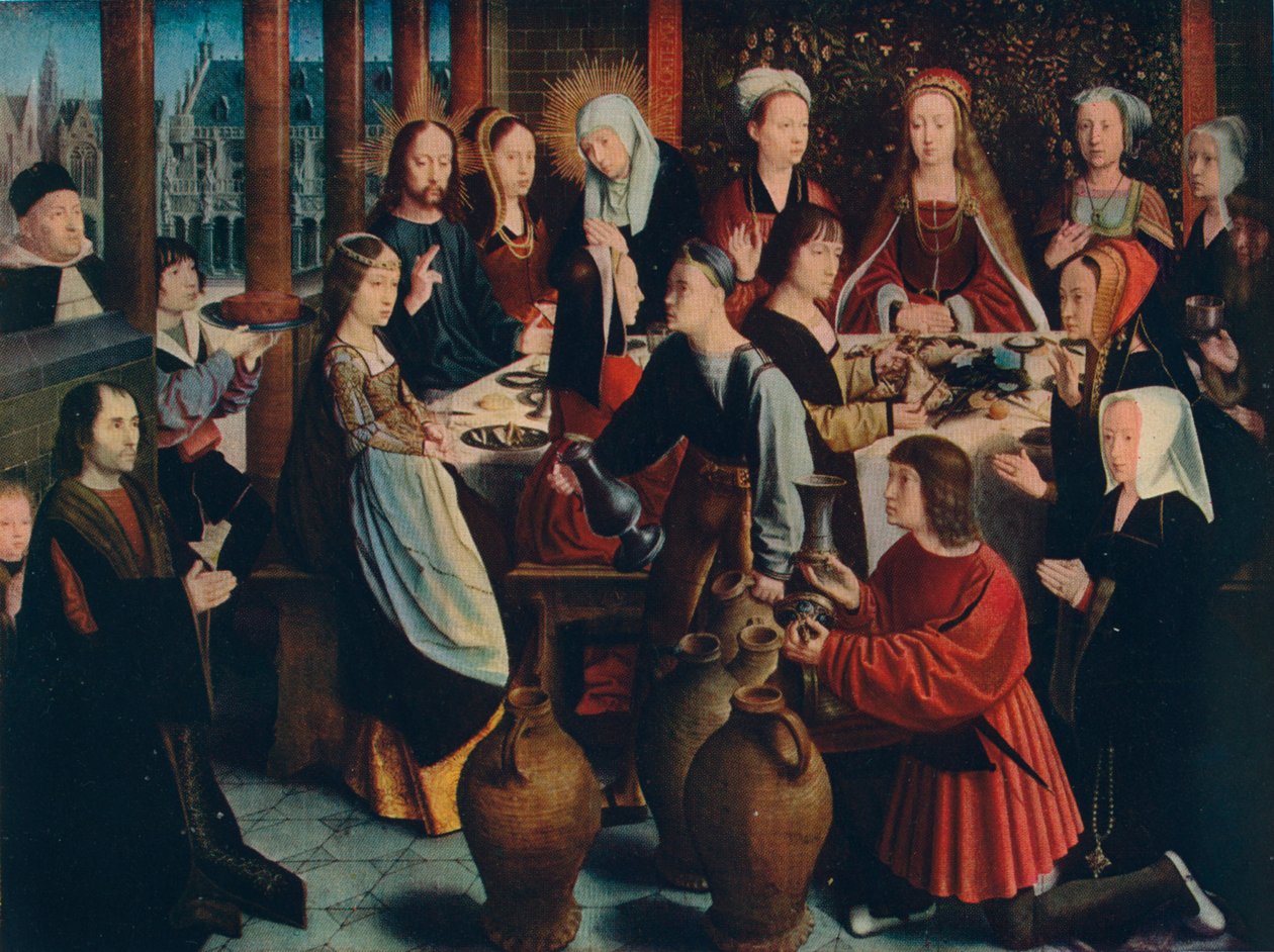 Ekteskapet i Cana, c1500 av Gerard David