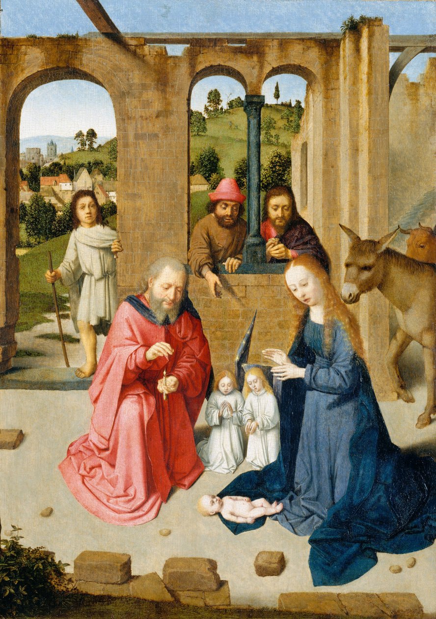 Fødselen, ca. 1482 av Gerard David