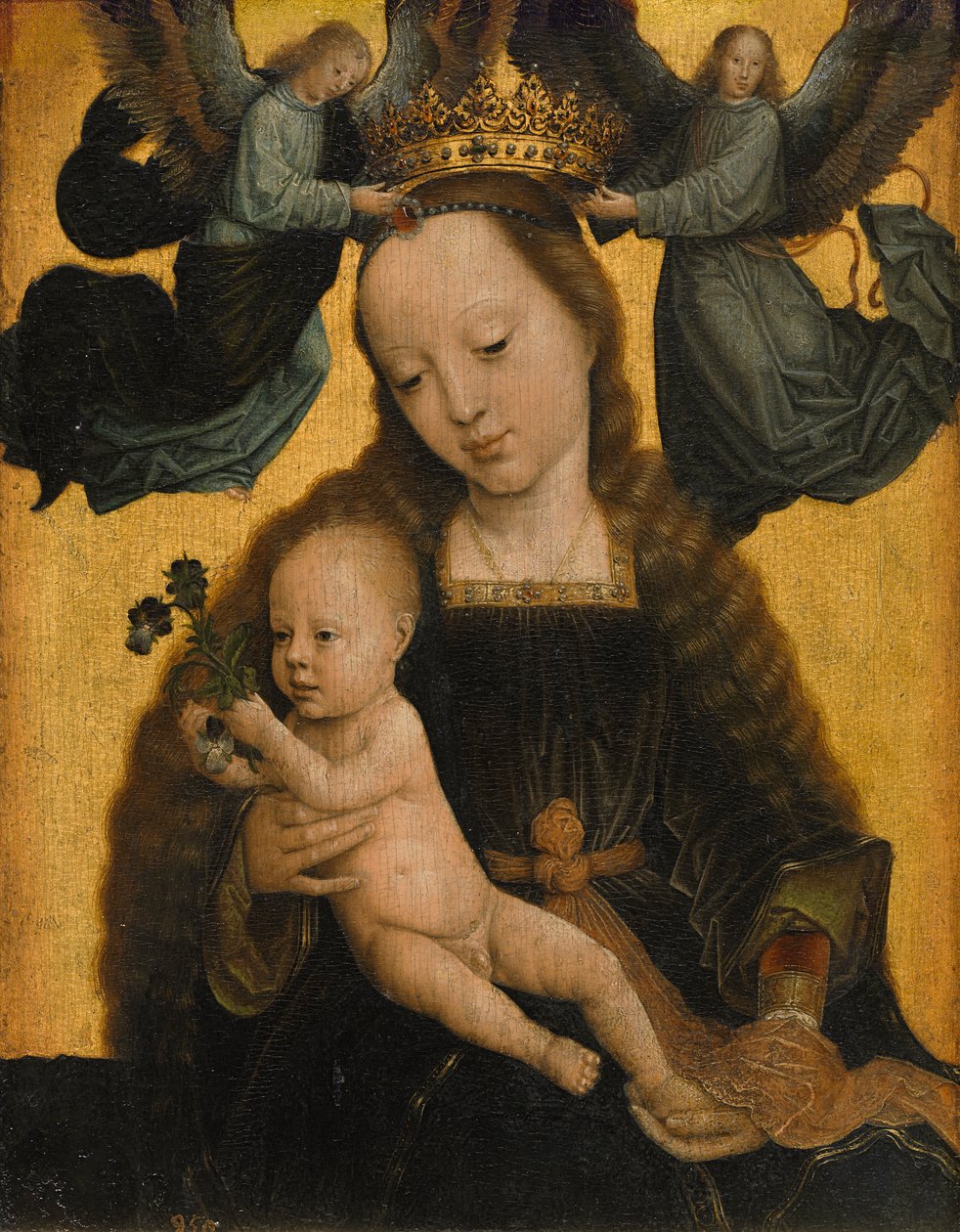 Jomfru og barn med engler av Gerard David