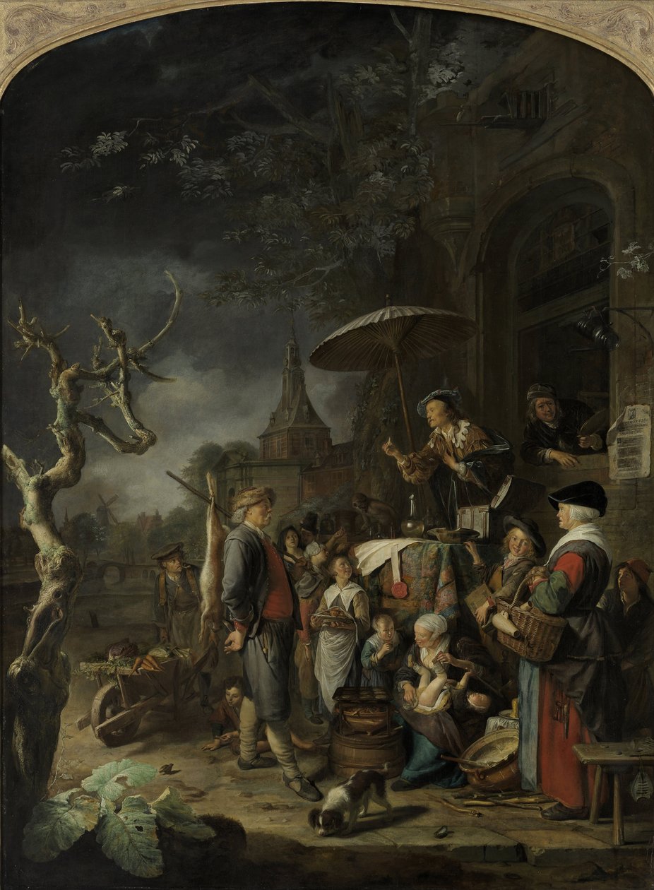Kvaksalveren, 1652 av Gerrit Dou