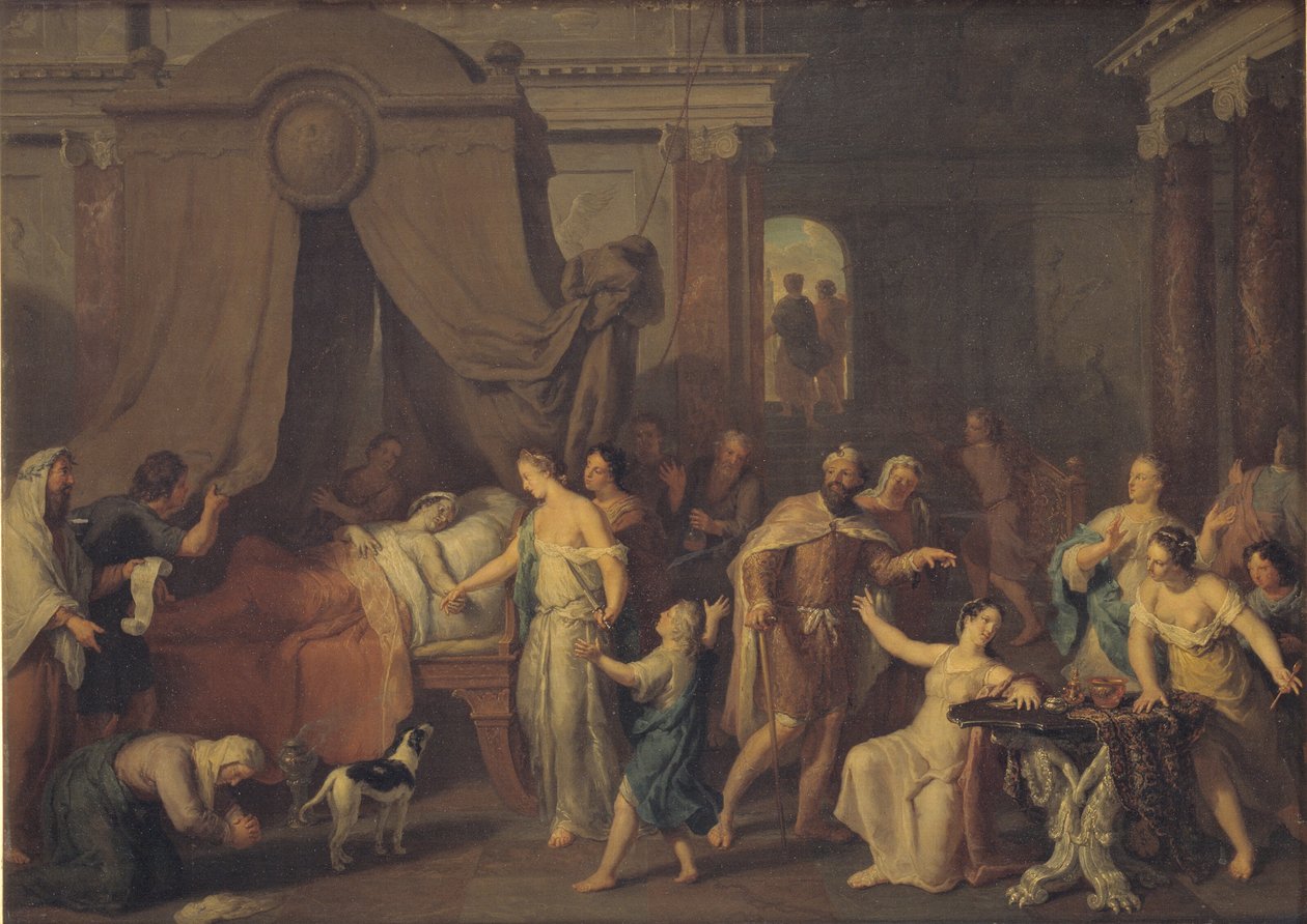 Alcestis og Admetus av Gerard Hoet I